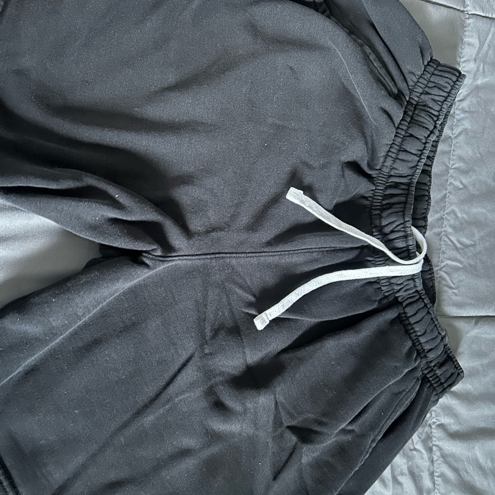 Black Jogger Sweatpants with Drawstring